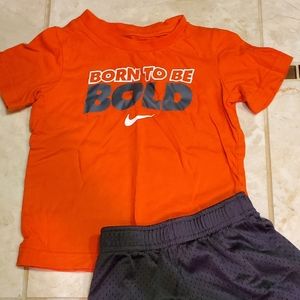 3t Nike orange and black outfit